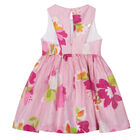 Girls Pink Floral Dress, 2, hi-res